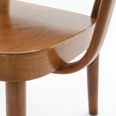 Armchairs in lacquered beech completely restored