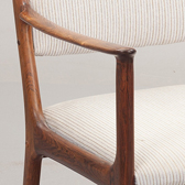 Armchairs, with armrests and legs teak
